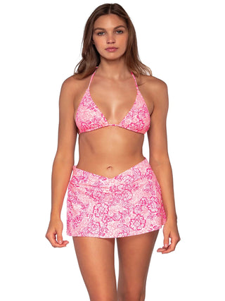 Pink Swim Skirt Front