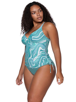 Tankini swimsuit Sunsets Separates Mix and match swimwear Beachwear Resort wear Adjustable straps Underwire support Bikini bottoms Swimwear separates Summer fashion Ocean Waves