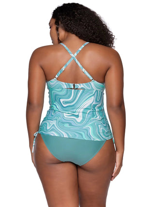 Tankini swimsuit Sunsets Separates Mix and match swimwear Beachwear Resort wear Adjustable straps Underwire support Bikini bottoms Swimwear separates Summer fashion Ocean Waves