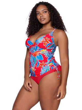 Tankini swimsuit Sunsets Separates Mix and match swimwear Beachwear Resort wear Adjustable straps Underwire support Bikini bottoms Swimwear separates Summer fashion Tiger Lily