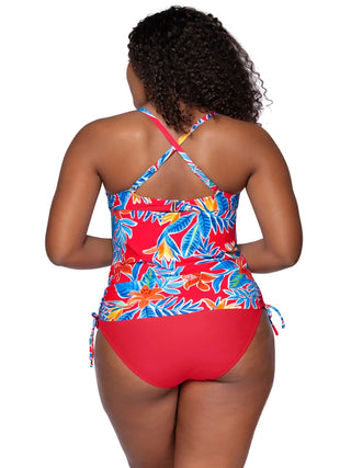 Tankini swimsuit Sunsets Separates Mix and match swimwear Beachwear Resort wear Adjustable straps Underwire support Bikini bottoms Swimwear separates Summer fashion Cassie tankini Sunsets Escape Tiger Lily