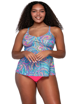 Tori Tankini
Paisley Pop print
Sunsets Escape
Tankini top
Floral swimwear
Vibrant swimsuit
Retro print swimwear
Paisley tankini
Swimwear collection
Women's tankini
Summer swimwear
Beachwear
Stylish tankini
Comfortable swimwear
High-quality tankini
Tori Paisley tankini