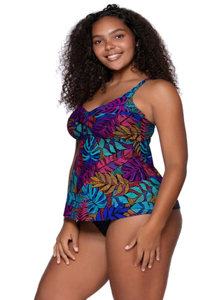 Tori Tankini
Panama Palms
Sunsets Escape
Palm print tankini
Tropical swimwear
Women's swimwear
Tankini top
Swimwear set
Beach style
Resort wear
High-quality swimwear
Summer fashion
Comfortable tankini
Vacation swimwear
Adjustable straps
Vibrant print swimwear