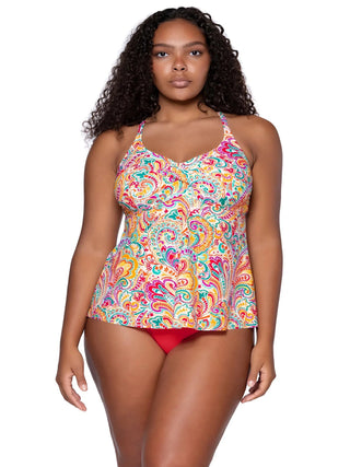 Tankini top
Tori Tankini
Sunsets Escape
Phoenix print
Vibrant tankini
Swimwear
Floral design
Adjustable straps
Comfortable fit
Summer swimwear
Beach style
Tropical vibes
Activewear
Women's swimwear