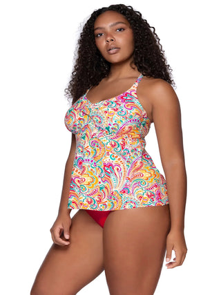 Tankini top
Tori Tankini
Sunsets Escape
Phoenix print
Vibrant tankini
Swimwear
Floral design
Adjustable straps
Comfortable fit
Summer swimwear
Beach style
Tropical vibes
Activewear
Women's swimwear