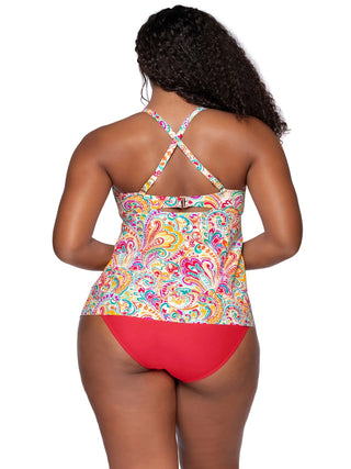 Tankini top
Tori Tankini
Sunsets Escape
Phoenix print
Vibrant tankini
Swimwear
Floral design
Adjustable straps
Comfortable fit
Summer swimwear
Beach style
Tropical vibes
Activewear
Women's swimwear