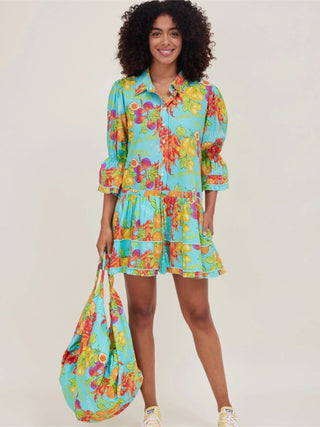 Moda Posa Penelope Dress
Blue Fruit Stand dress
Women's midi dress
Floral print dress
Ruffled midi dress
Tiered skirt dress
Boho style dress
Flowy summer dress
Casual chic dress
Lightweight fabric