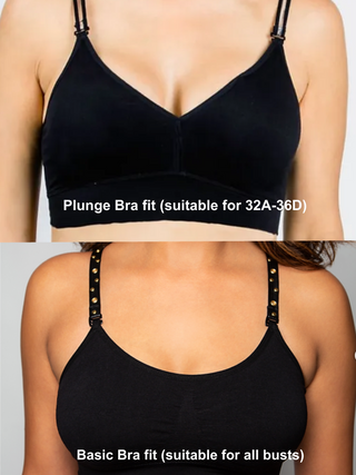 Plunge Bra With Crystal Straps