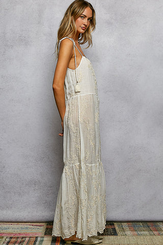 Sleeveless Cotton Maxi Dress