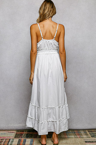 boho chic dress
tiered maxi dress
high-low hem dress
tassel tie dress
embroidered floral dress
lightweight cotton dress
relaxed fit dress
festival outfit
vacation outfit
casual elegant dress