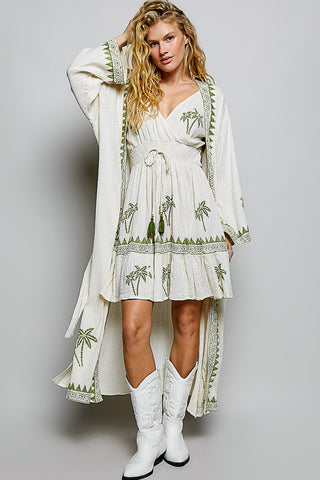 smocked waist dress
wrap front mini dress
V-neck mini dress
spaghetti strap dress