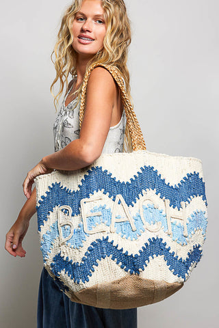 boho beach bag, coastal style, summer accessories, beach bag
beach tote
oversized tote
woven tote
coastal bag
vacation bag
summer tote
rope handle bag
blue tote
boho tote
resort bag
pool bag
travel tote


Oversized Blue & White Woven Beach Tote Bag with Rope Handles – Large Coastal Vacation Carryall for Beach, Pool & Resort Travel