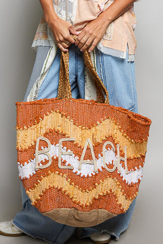 braided handle tote, seaside bag, pool tote, beach tote, beach bag, woven tote, woven beach bag, oversized tote, summer bag, vacation tote, coastal tote, straw bag, shopper tote, rope handle tote, embroidered tote, beach carryall, boho tote, coastal style, resort bag, pool bag, travel tote, beach accessories, handmade tote, beach waves bag, chevron tote, woven handbag, large tote, tropical bag, ocean blue tote, orange beach bag, seaside tote, vacation handbag, summer accessories, beach essentials, 