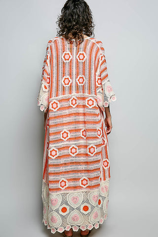 beachwear, vacation outfit, free spirit fashion, statement cardigan, handcrafted fashion