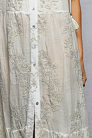 Sleeveless Cotton Maxi Dress