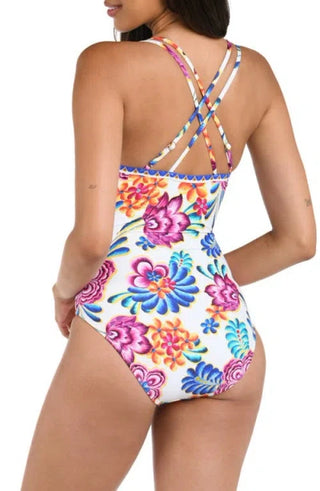La Blanca Flor de Paradiso one piece swimsuit
Flor de Paradiso lace up one piece La Blanca
La Blanca Flor de Paradiso underwire one piece
Flor de Paradiso shirred lace up swimsuit
La Blanca floral lace up one piece swimsuit

La Blanca floral print lace up swimsuit underwire
La Blanca tummy control lace up one piece floral
Flor de Paradiso crisscross back one piece swimsuit
La Blanca molded cups lace up swimsuit floral print
