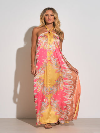 elan beach dress Elan One Shoulder Smocked Maxi Dress