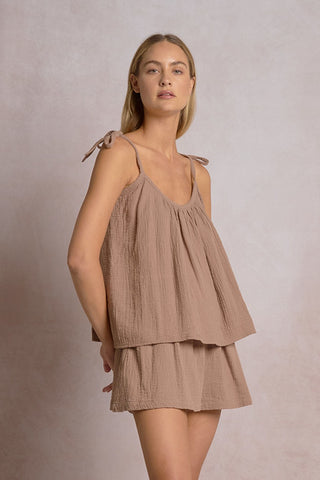 cotton tank top
tie strap tank
flowy top
breezy summer top
relaxed fit top
casual resort wear
ladies cotton cami
everyday staple top
lightweight tank
feminine summer top
vacation top