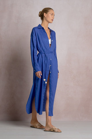 bohemian maxi shirt dress
casual chic linen dress
resort wear maxi dress
summer linen maxi dress
beach cover up shirt dress
effortless everyday maxi dress
minimalist linen dress women
laid back boho maxi dress