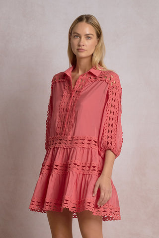 Elan Solace Dress
Solace Dress Pink Bright
Bright Pink Mini Dress
Pink Collared Dress
Elan Pink Dress
Women's Mini Dress
Eyelet Trim Dress
Lightweight Summer Dress
Resort Wear Dress
Vacation Dress

Chic Pink Dress
Feminine Mini Dress
Casual Day Dress
Brunch Outfit
Weekend Dress
Effortless Style
Contemporary Women's Fashion
Boutique Dress
Spring Fashion
Summer Fashion

3/4 Sleeve Dress
Collared Mini Dress
Eyelet Detail Dress
Cutout Trim Dress

