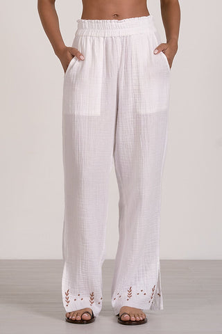 White Dora Pant
Elan Dora Pant
White Wide Leg Pants
Women's White Pants
Resort Wear Pants
Vacation Pants
Beach Pants
Summer White Pants
Lightweight White Trousers
Casual White Pants
Boho Chic Pants
Relaxed Fit Pants
Elastic Waist Pants
Flowy White Pants
Coastal Style Clothing