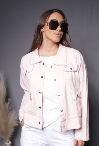Gio Jacket Pink Giocam Clothing Women's fashion Outerwear Stylish jacket Trendy attire Chic fashion Comfortable jacket Lightweight fabric Fashionable outerwear Versatile jacket Designer clothing Boutique fashion Women's jackets Fashion essentials Casual jacket Trendy jacket Contemporary fashion Functional jacket Urban fashion