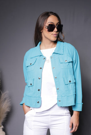 Gio Jacket Mint Giocam Clothing Women's fashion Outerwear Stylish jacket Trendy attire Chic fashion Comfortable jacket Lightweight fabric Fashionable outerwear Versatile jacket Designer clothing Boutique fashion Women's jackets Fashion essentials Casual jacket Trendy jacket Contemporary fashion Functional jacket Urban fashion