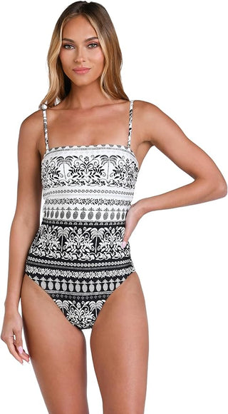 Women's bandeau swimsuit
One-piece swimsuit
Bandeau one-piece
Strapless swimwear
Mio one-piece swimsuit