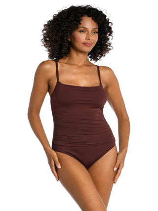 Swimwear
One-Piece Swimsuit
Stylish Beachwear
Elegant Swimwear
La Blanca Swim Collection
Summer Fashion
Beach Vacation Look
Chic Swimsuit Design
Comfortable Swimwear Fit
Poolside Style
Java
Brown
Chocolate Brown