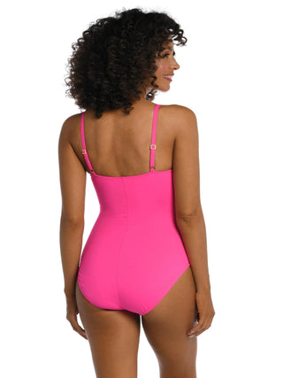 Swimwear
Pop Pink One-Piece Swimsuit
Stylish Beachwear
Elegant Swimwear
La Blanca Swim Collection
Summer Fashion
Beach Vacation Look
Chic Swimsuit Design
Comfortable Swimwear Fit
Poolside Style