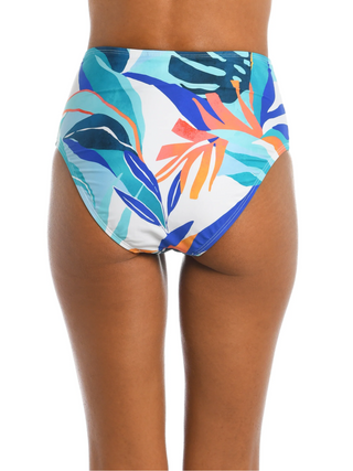 Coastal Palms High-Waist Bikini Bottom