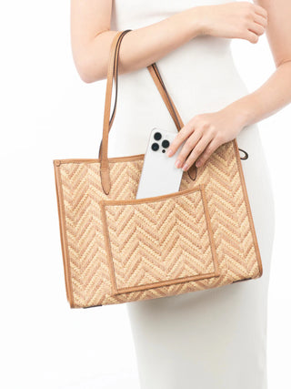 Palmoway Tote Peanut Eric Javits Designer tote Straw tote Women's tote bag Beach bag Summer accessories Resort tote Fashion tote Handwoven tote Lightweight bag Travel bag Chic tote Eco-friendly bag Casual tote