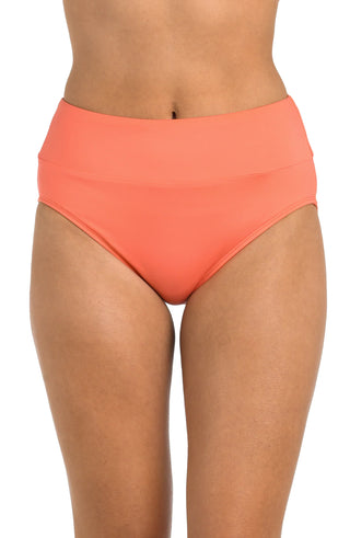 “24 & Ocean solid high waist spliced swim bottom tummy control”

“High-waisted full‑coverage bikini bottom by 24 & Ocean”

“Plus size spliced high waist swim bottom 24 & Ocean”

“Solid nylon/elastane high-waist bikini bottom”

“24th & Ocean figure‑flattering high waist swimwear”