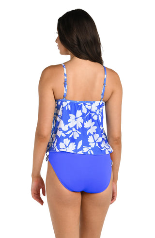 Underwire V-Neck Blouson Tankini Top